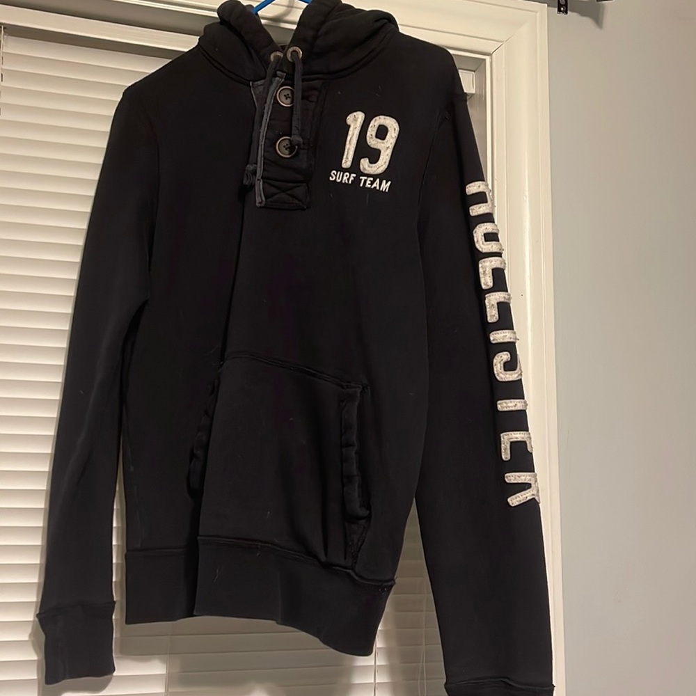 Black Hollister Hoodie Mens Medium